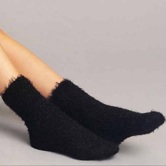 jcpenney Accessories - New Black Fuzzy Socks